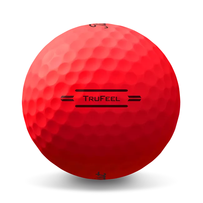 Titleist TruFeel 12 Pack Golf Balls Matte Red