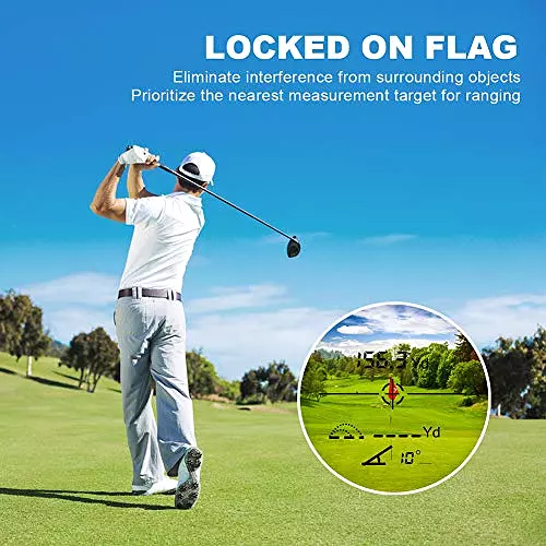 Top Vibration Golf Rangefinder - Flag Lock and Pulse Vibration Laser Rangefinders