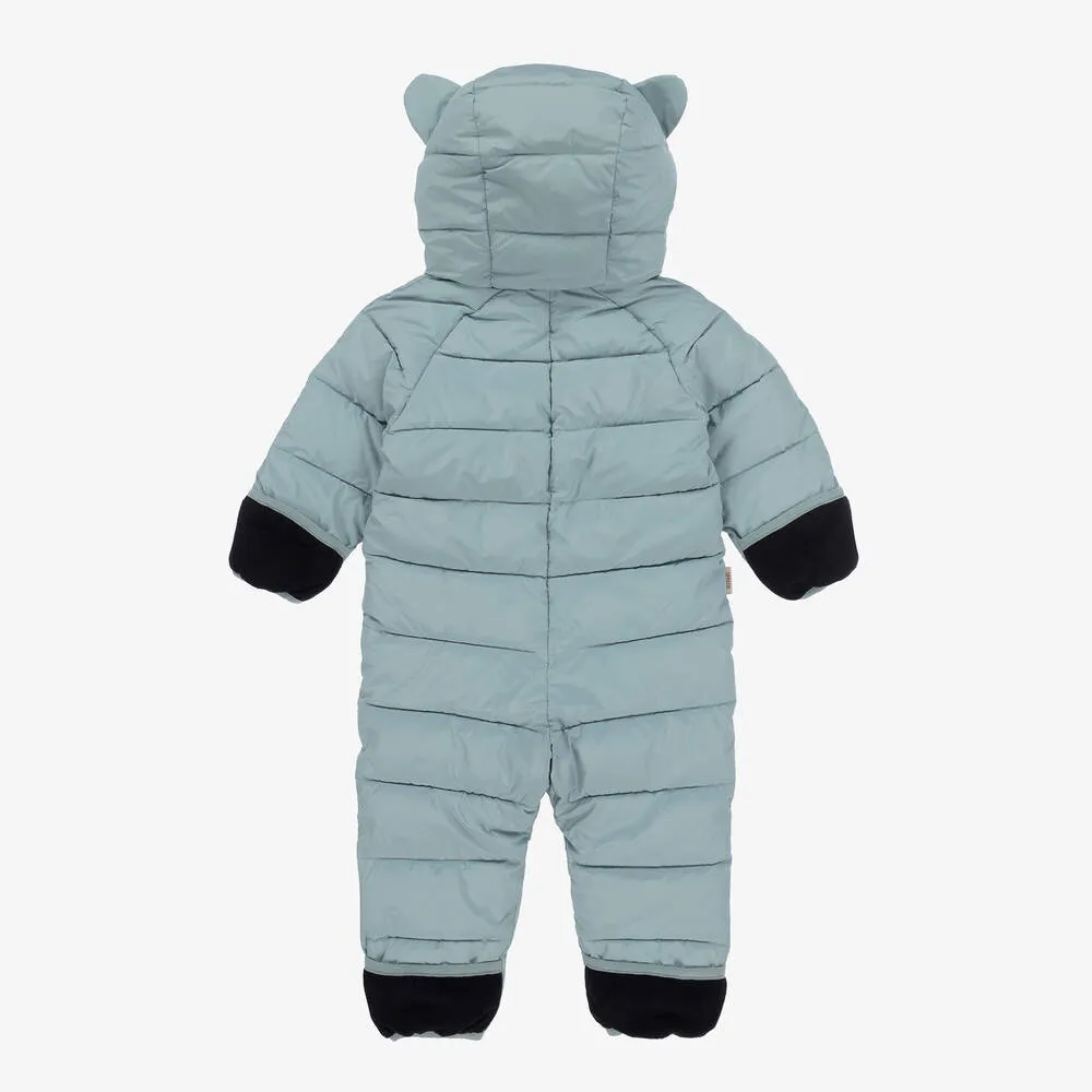 Turquoise Blue Padded Snowsuit