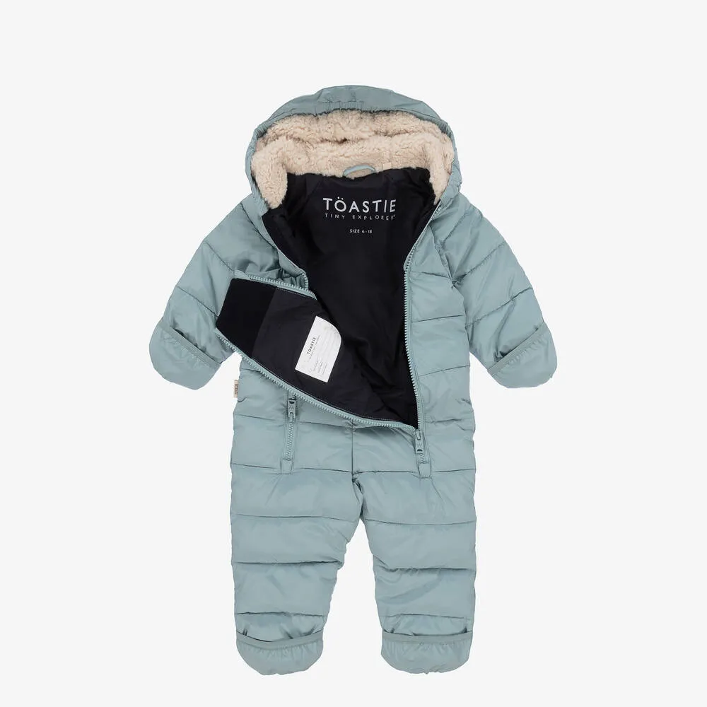 Turquoise Blue Padded Snowsuit