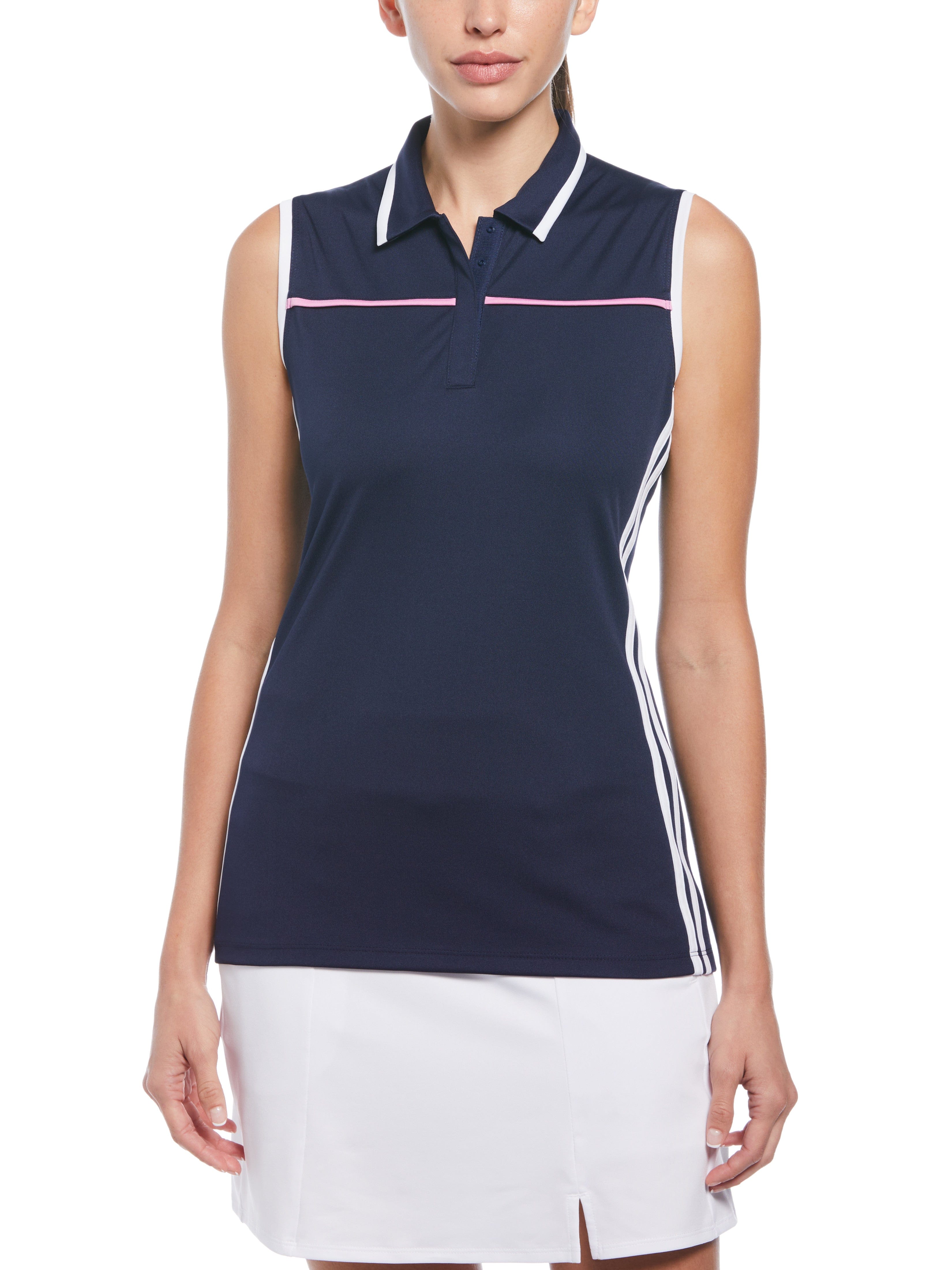 Womens Color Block Golf Polo