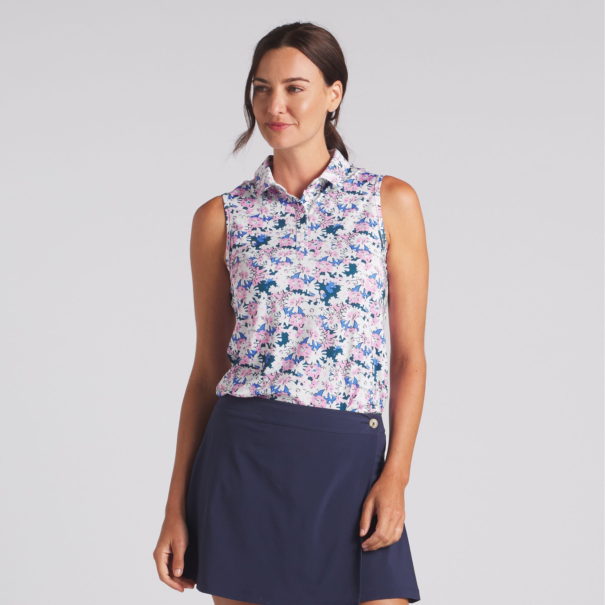 Women's MATTR Bloom Sleeveless Golf Polo