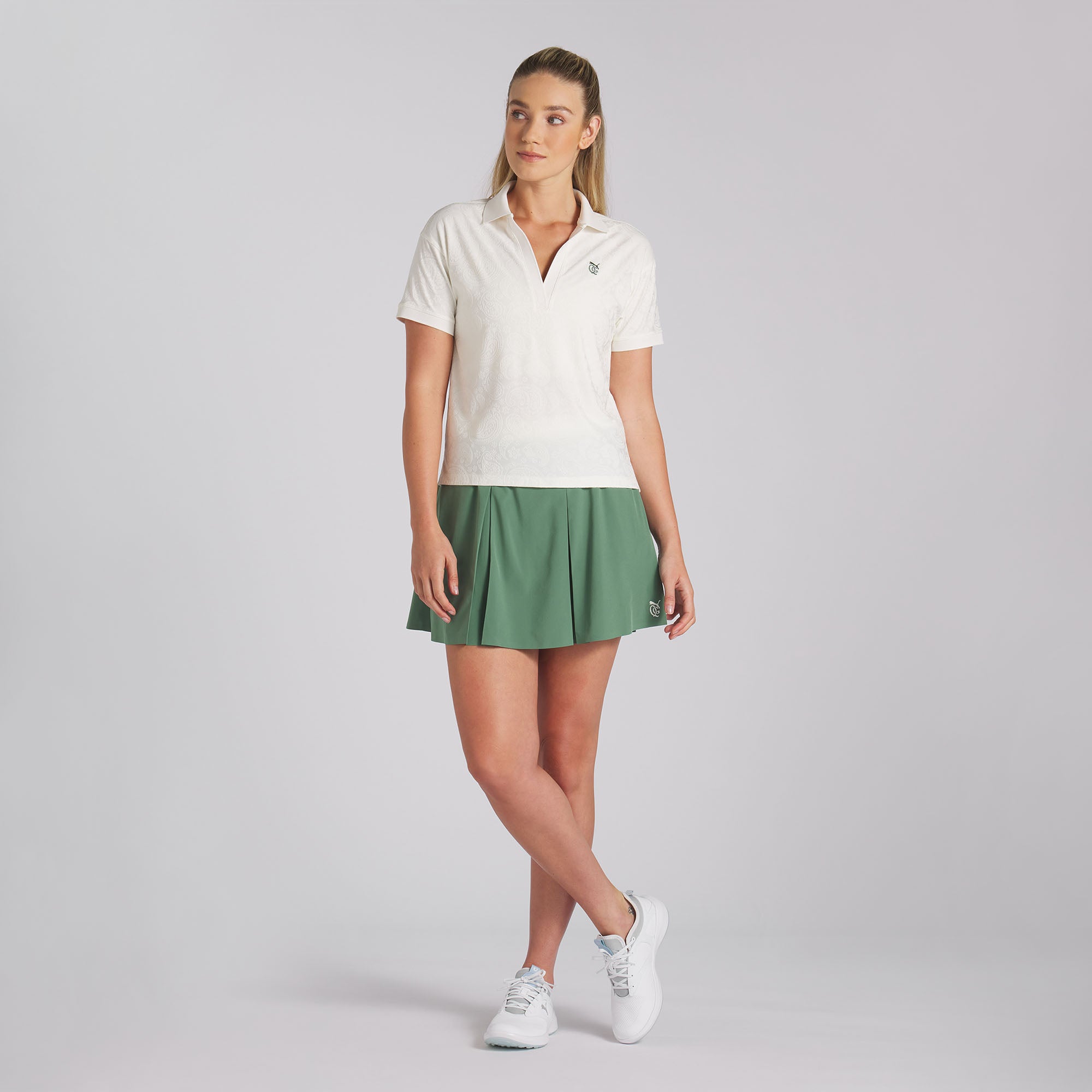 Women's Puma x Quiet Golf Relaxed Crop Golf Polo