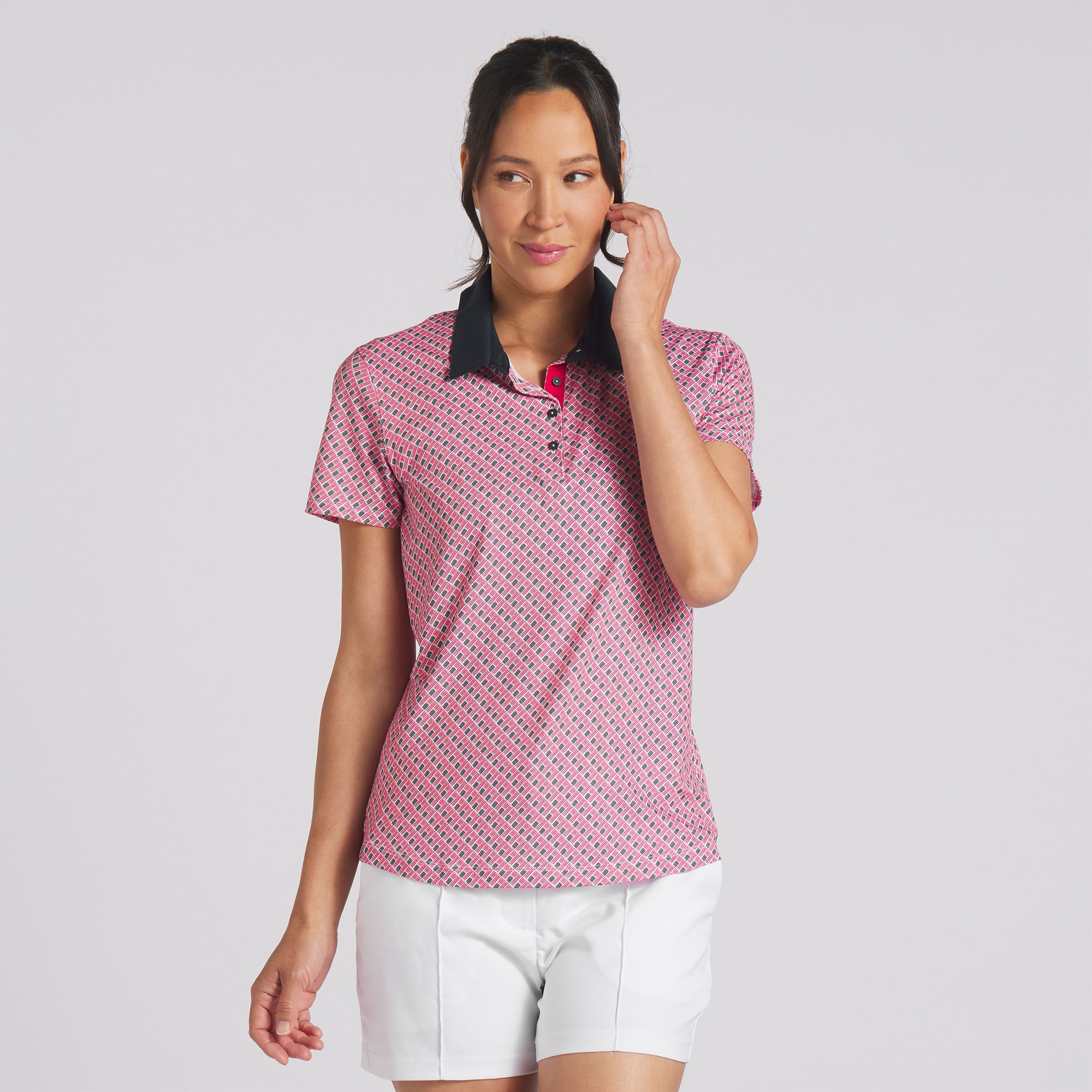 Women's Volition Multi Flag Golf Polo