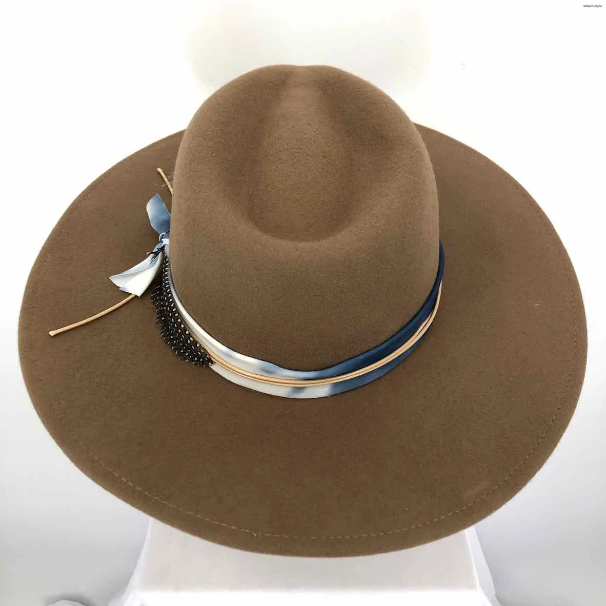 WYETH Tan Blue Wool Stetson Hat