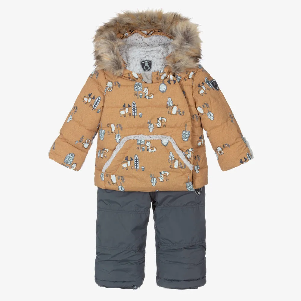 Yellow & Grey Snowsuit