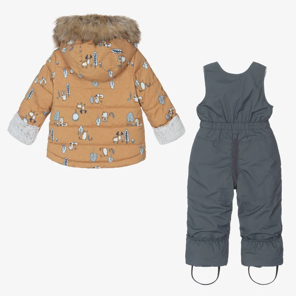 Yellow & Grey Snowsuit